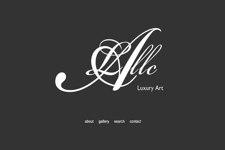 web design for a luxury art rental business in New York