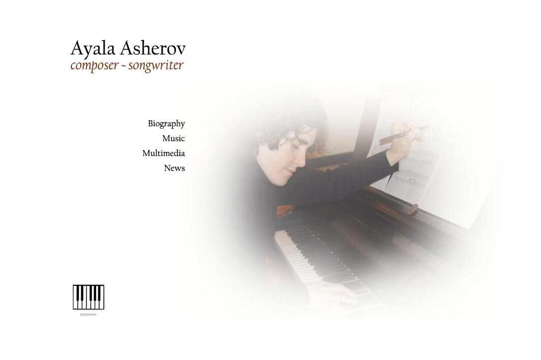 web design for a composer