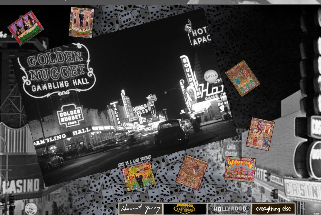 web design for a self-taught American artist - Las Vegas paintings landing page