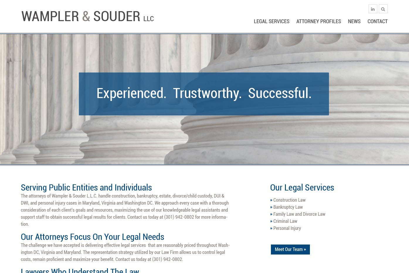 draft web design for a law firm