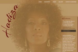 web design for a jazz singer