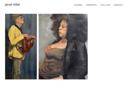 website design for an artist