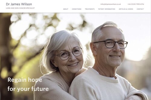 website design for an oncologist