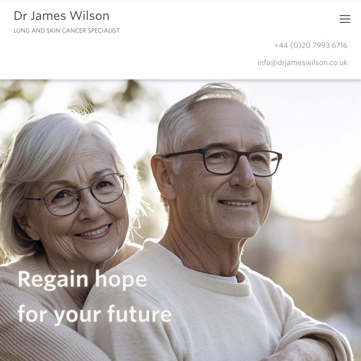 website design for an oncologist